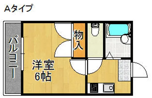 レオパレスサウスフォレスト【1階】の間取り