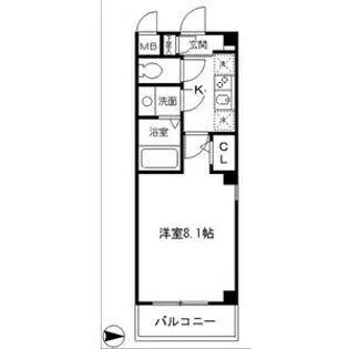 パルテ デル マーレ【3階】の間取り