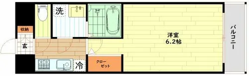 リヴェント福島【13階】の間取り