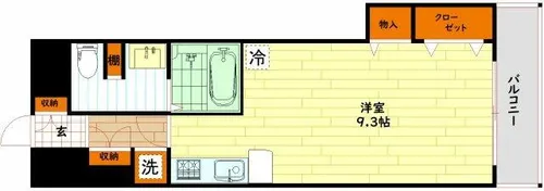 エスポルテ福島【4階】の間取り