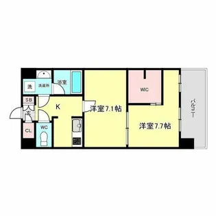 THE MUSIC COURT【4階】の間取り
