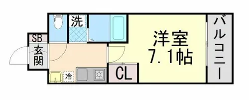 セファミ御影【903号室】の間取り