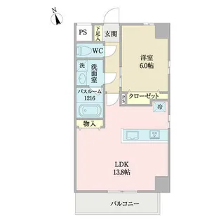 コントレイルりんくう常滑【0211号室】の間取り