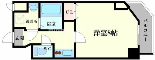 S-RESIDENCE難波Viale(ビアーレ)【610号室】の間取り