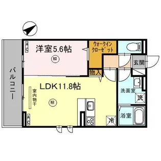 D-Place西飾磨 Blossom【301号室】の間取り