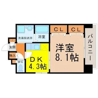 メゾンドゥ城北【1階】の間取り