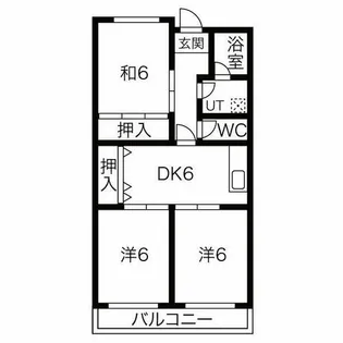 リプルイワツキ【2階】の間取り