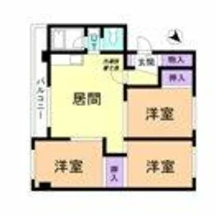 KTハイツ【105号室】の間取り