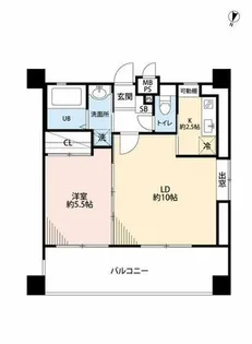 サヴォイテンジンクォーター【12階】の間取り