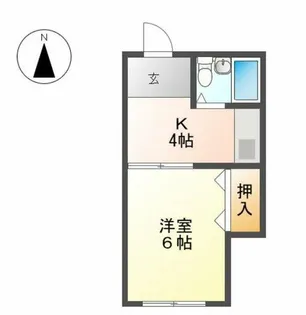 シャトー香織【102号室】の間取り