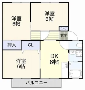 ウィンディア潤崎 B棟【202号室】の間取り