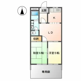 サンガーデンみやび【1階】の間取り