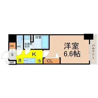 ディアレイシャス名古屋太閤通【13階】の間取り