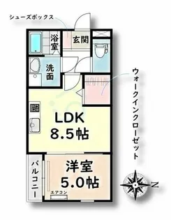 Leciel桜本町【3階】の間取り