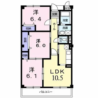 ボニートティエラ【1階】の間取り