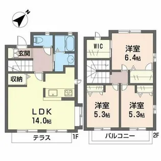 ホフケ羽衣 A棟【1階】の間取り