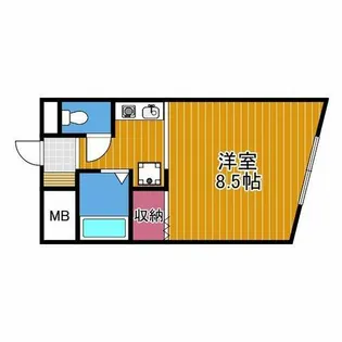 レディースマンションプリンセス【2階】の間取り