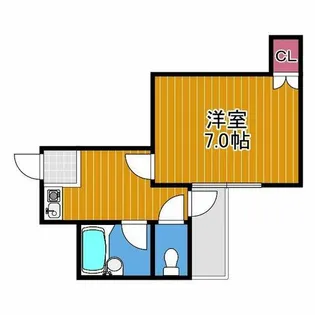 ベルメゾン一須賀Ⅲ号館【2階】の間取り