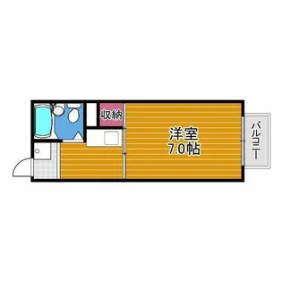 メゾンヤマモト【2階】の間取り