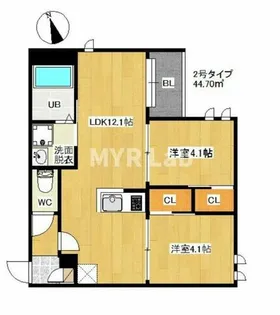 福岡県福岡市東区若宮5丁目【アパート】の間取り