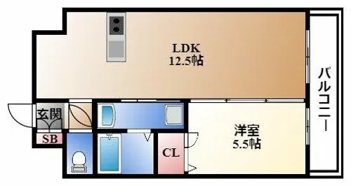 プレサンス新栄アーバンフロー【12階】の間取り
