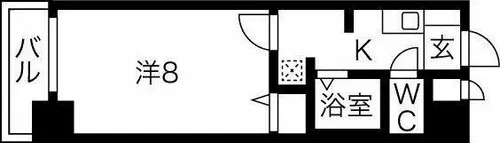 ベル名駅【6階】の間取り