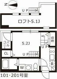 サダルスウド【1階】の間取り
