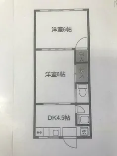 パークハイツA棟【2階】の間取り