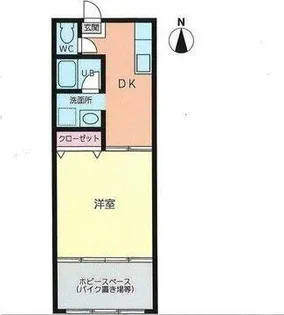 パークハイツA棟【1階】の間取り