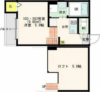 SANCTUARY【2階】の間取り