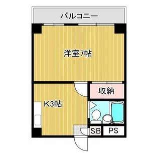 グランビルド阿倍野【3階】の間取り