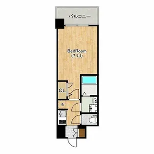 S-RESIDENCE難波大国町domina【6階】の間取り