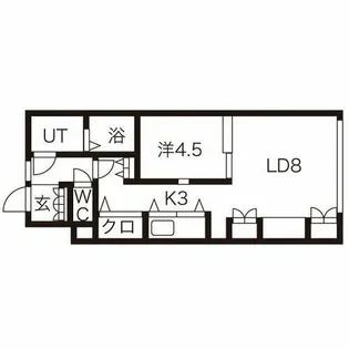 ブラスハート麻生【3階】の間取り