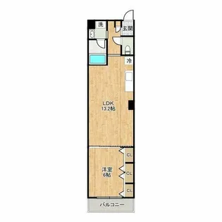 ブラービ南船場【6階】の間取り