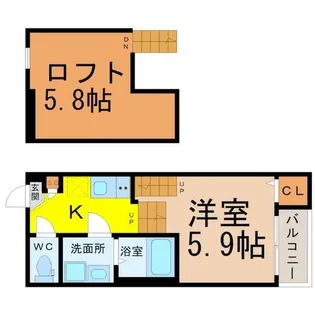 セレーネ【203号室】の間取り