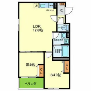 D porta mild【1階】の間取り