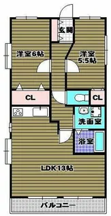 酒井ハイツ【3階】の間取り