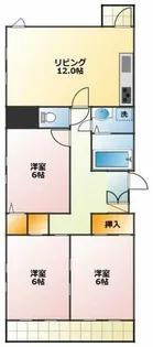 ソサエティ服部【1A号室】の間取り