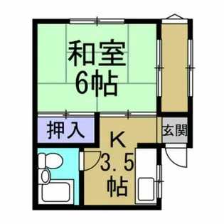 アネックス山方【203号室】の間取り