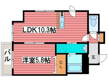 セーヌラヴィ【3階】の間取り