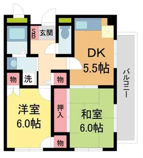 マンションOMOYA【4階】の間取り