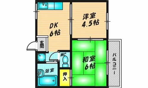 池田ハイツ【202号室】の間取り