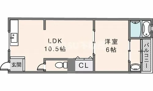 光陽マンション【401号室】の間取り