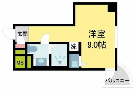 インターフェルティR2甲子園【307号室】の間取り