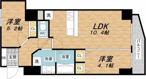 プレサンス天満橋チエロ【3階】の間取り