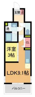 CLII【105号室】の間取り