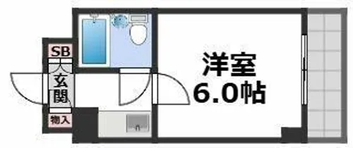 グラシア松屋町【3階】の間取り