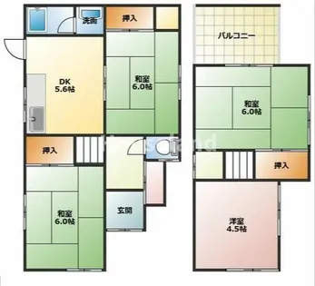 和歌山県紀の川市東国分【一戸建】の間取り