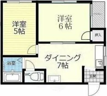 レジデンス三津屋【3階】の間取り