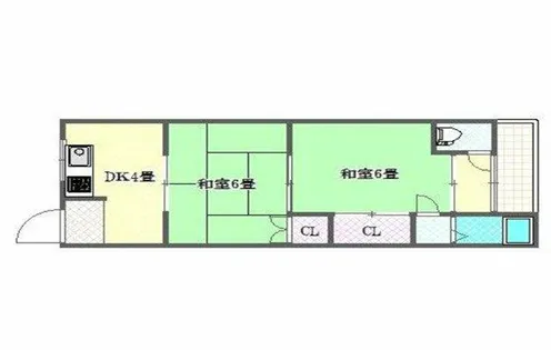 大阪府富田林市喜志新家町1丁目【アパート】の間取り
